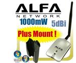 Alfa AWUS036H Usb Wifi + Y Cable + Mount + Clip