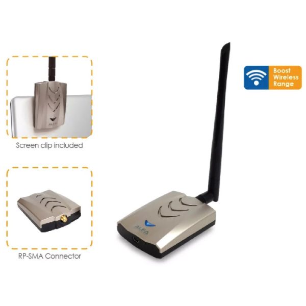 Alfa AWUS036ACHM 802.11ac High Power Wi-Fi USB Adapter Kali Linux Compatible