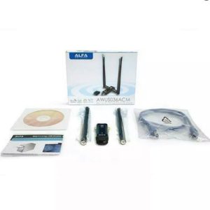 Alfa AWUS036ACM 802.11ac Dual Band 2.4/5 GHz Mimo WiFi Kali Linux Compatible